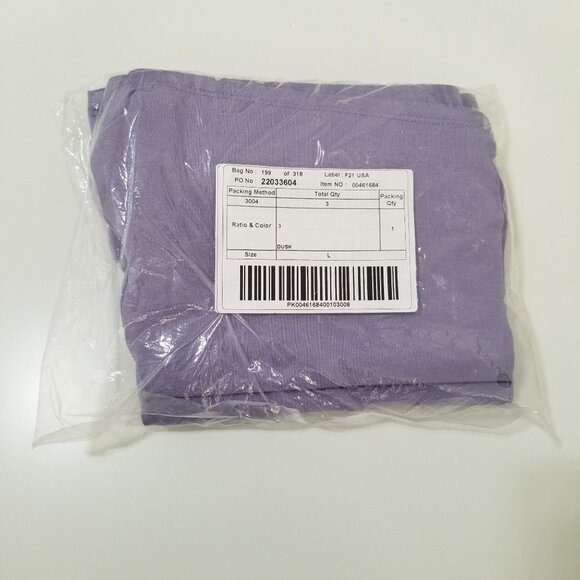 NWT FOREVER 21 Organically Grown Cotton Shorts Size Large 3 Pack Color Dusk - Picture 8 of 10